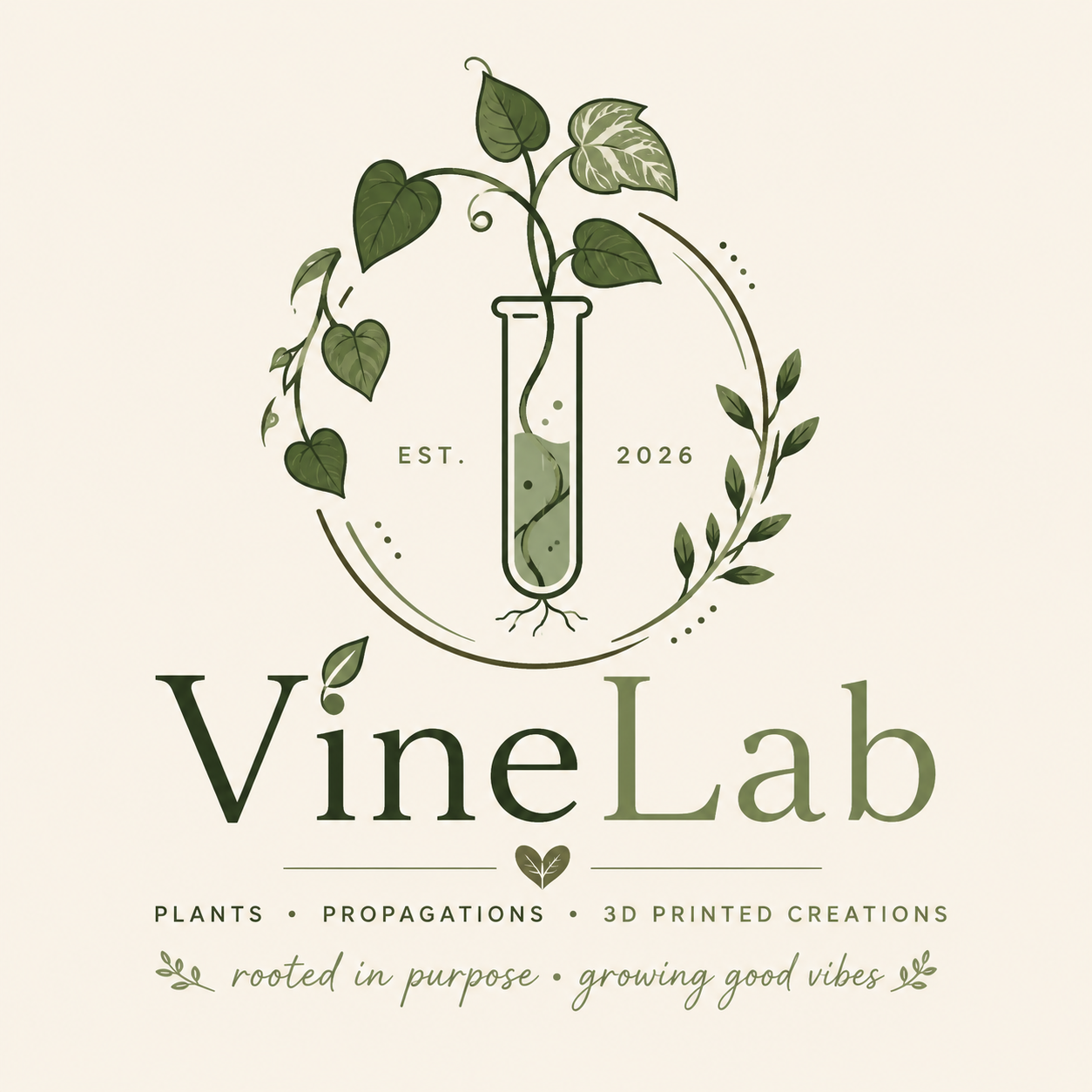 VineLab — plants, propagations, and 3D printed creations